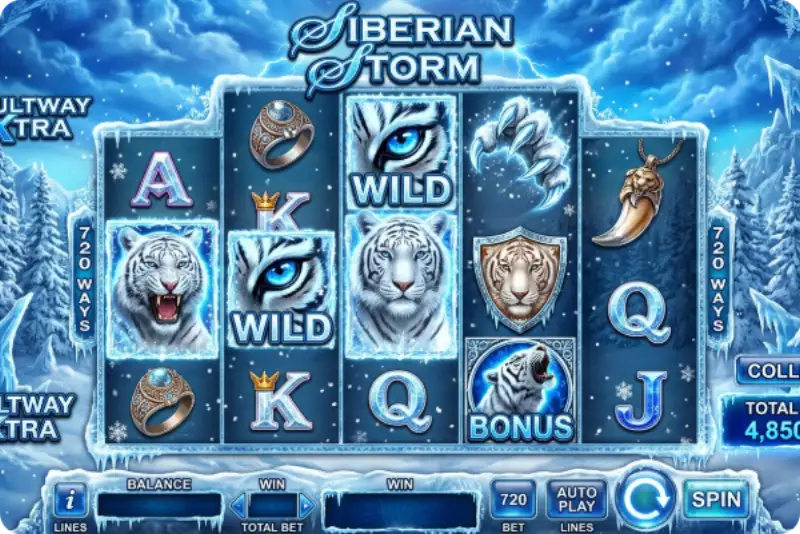 Tragamonedas Siberian Storm - captura de pantalla
